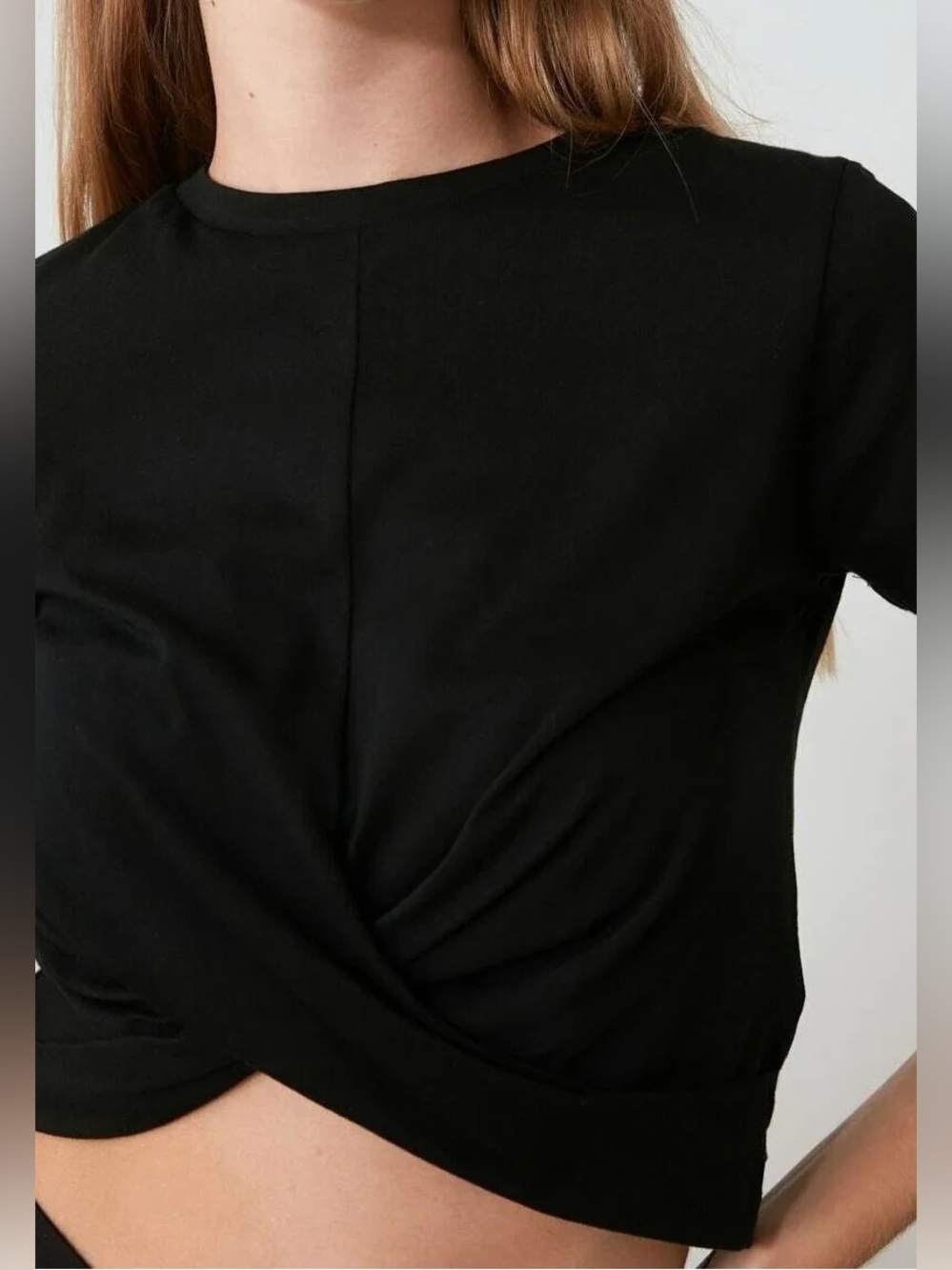Zara Twist-Front Crop Top